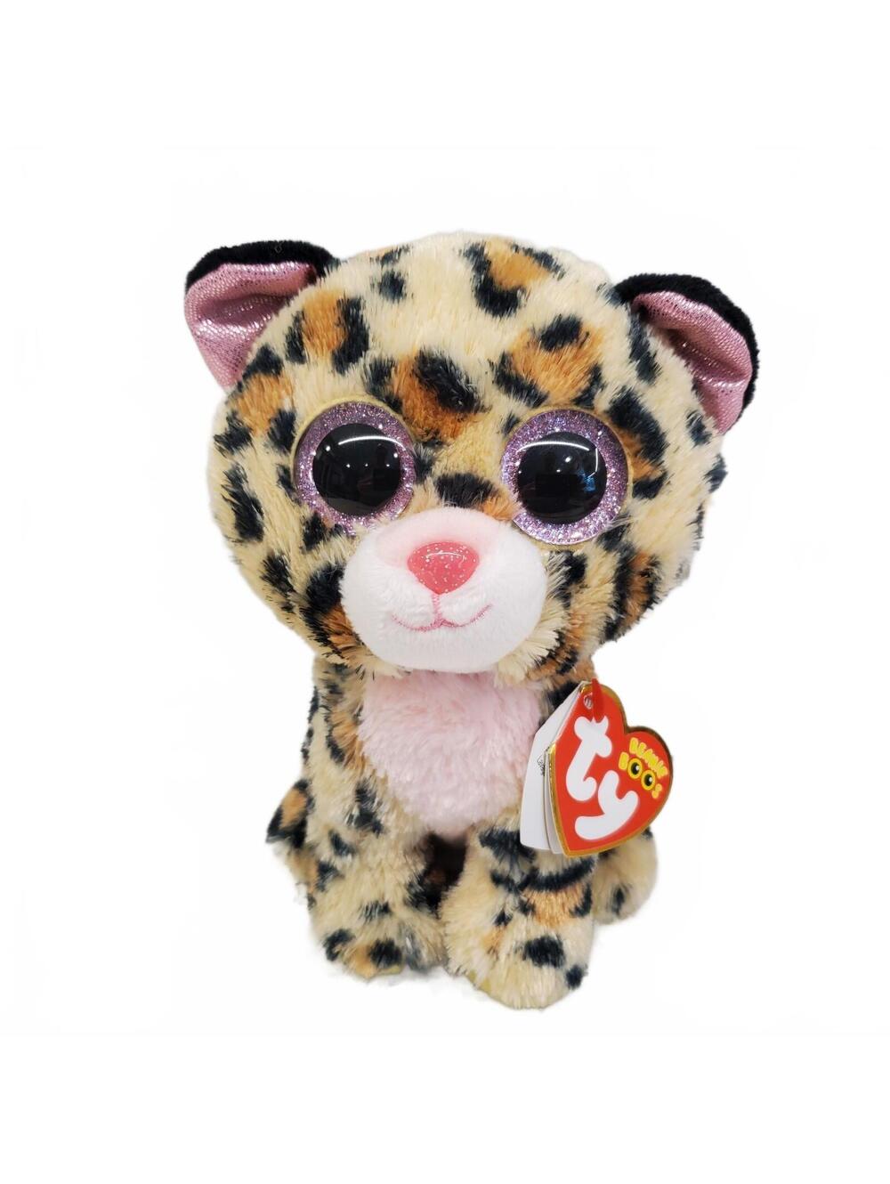 Ty Livvie leopard Beanie Boo plush 7" NEW